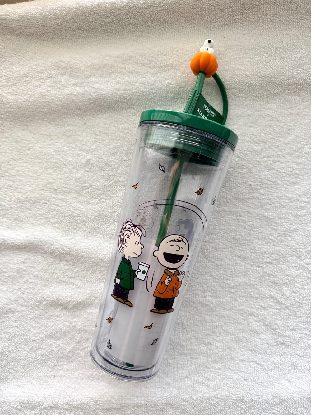 Starbucks x Peanuts SNOOPY Great Pumpkin 24oz Cold Cup Tumbler LE 2026 NEW